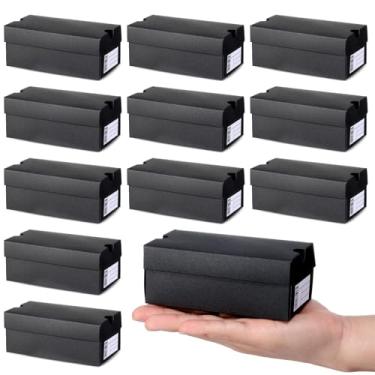 Imagem de Bonerwhite 12 conjuntos de mini caixas de presente de sapatos, mini caixas de tênis, 12 x 6,5 x 2, pequenas capas para sapatos, tema esportivo, caixa de presente pequena com etiqueta gravável