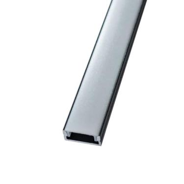 Imagem de Perfil para Fita LED Foxlux - Sobrepor - Preto - 17 X 7 X 3000mm