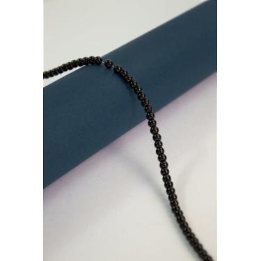Imagem de Fio Pedra Natural Ônix Preto 4mm - 40cm - no-brand