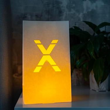 Imagem de WYMM Placa com letra X iluminada - Bolsas luminosas perfeitas para faixa personalizada de feliz aniversário, decorações de propostas, decorações de festa de noivado e faixa de parabéns para o seu ente