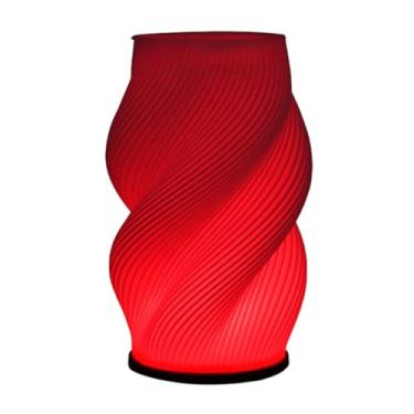 Imagem de Generic Luminária de mesa em formato de vaso com iluminação LED, estética, moderna e exclusiva, para cabeceira de flores, decoração de prateleiras para festas, Style C