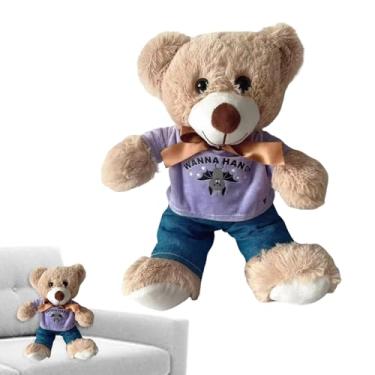 Imagem de Urso De Pelúcia,Boneca Almofada de Arremesso | Brinquedo De Pelúcia Para Abraçar E Decoração,Para Crianças Meninos Bebés Aniversário Feriado Sofá Sala De Estudo Viagem