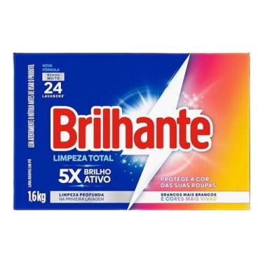 Imagem de Lava Roupas Em Pó Brilhante Limpeza Total 1,6kg