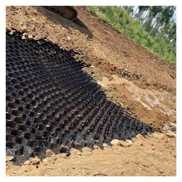 Imagem de Estabilizador de geogrelha HDPE para controle de erosão de entrada de automóveis e inclinações, altura de 10 cm (3 m x 3 m)
