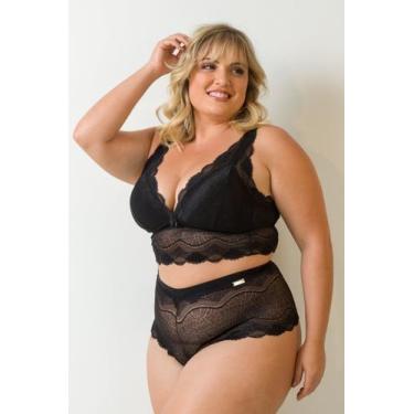 Imagem de Conjunto de Lingerie em Renda - Via Sedução, M (42), Preto