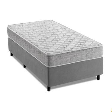 Imagem de Cama Box Solteiro Espuma D33 Inducol Soft 88x188x55cm Cbp Cinza - CBP 