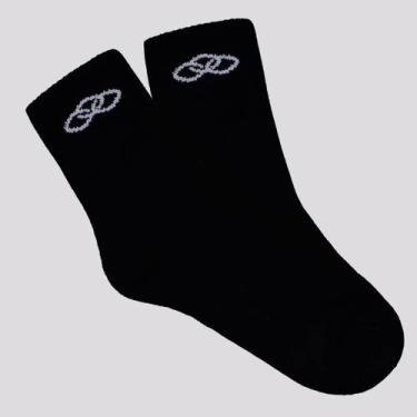 Imagem de Meia Olympikus Cano Médio Preta, 39-44