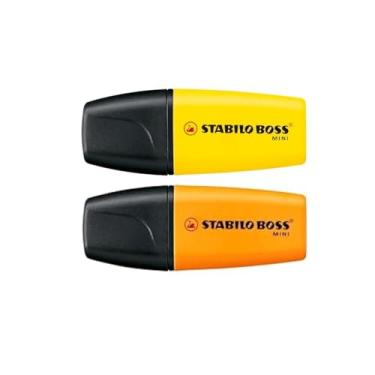 Imagem de Marca Texto - STABILO BOSS ORIGINAL Mini – Blister com 2 unidades – Amarelo e Laranja
