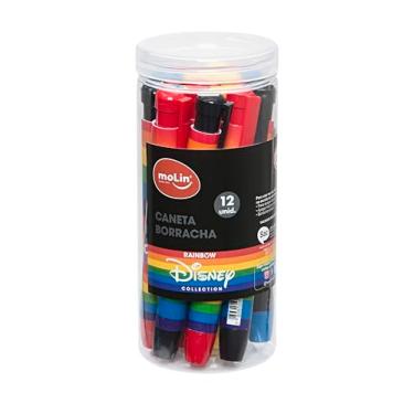 Imagem de Caneta Borracha Mickey Rainbow - Pote com 12 Unidades