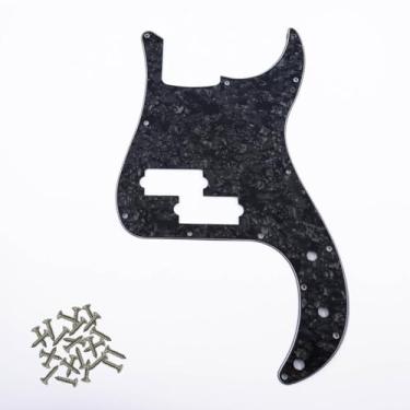 Imagem de SHENGSUI Black Pearl 13 Furos Pickguard Plate P Bass Pick Guards Fits American USA/Mexican Fender Precision Bass