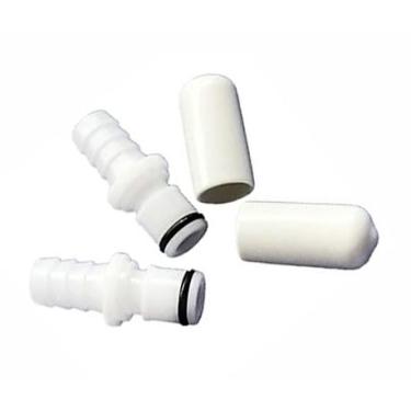 Imagem de neryera Conectores machos M236 2 tampas + 2 tampas para testar vazamentos de câmara de ar de cama, número de sono de substituição, colchão de ar com número de sono fixo king size