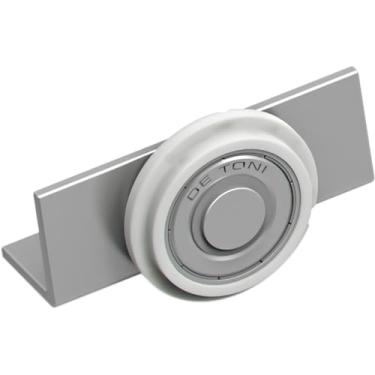 Imagem de Kit para Porta de Correr com Sustentação na Base – Roldanas com Rolamento, Guias e Freios – Instalação Fácil e Estável (Suporta até 40kg)