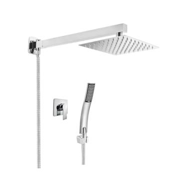 Imagem de Ducha 30x30 C/acabamento Monocomando Desviador & Chuveirinho