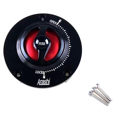 Imagem de Tampas de tanque de combustível de motocicleta para HONDA CBR1000RR CB650R.F CB650R.F CB500R CB500X CB300R CBR300R CBR250R MSX125SF (preto + vermelho)