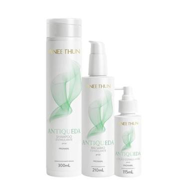 Imagem de Kit Antiqueda Shampoo 300ml Bálsamo 210ml Loção 115ml - Aneethun