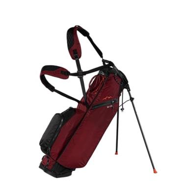 Imagem de Sun Mountain Bolsa de golfe masculina Eclipse 1.5 LS com suporte leve, parte superior em 4 direções, 7 bolsos, sistema de alça dupla, base de compressão compatível com carrinho elétrico e push, modelo