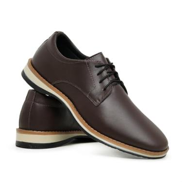 Imagem de Mocassim Oxford Masculino em Couro,Antiderrapante, Clássico (Marrom, BR, Adulto, Numérico, 37)