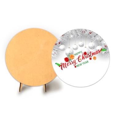 Imagem de Painel C Elastico Sublimado 50cm Natal + Suporte MDF (NAT079)