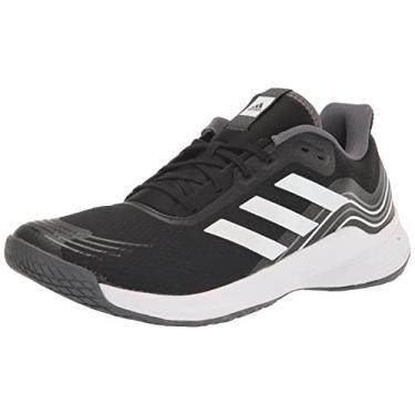 Imagem de adidas Novaflight Sustentável Tênis de Voleibol Masculino, Preto/branco/cinza, 10