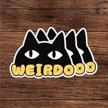 Imagem de 3 peças presentes fofos para amantes de gatos para mulheres e homens, adesivos sensoriais de saúde mental para garrafa de água, scrapbook, bagagem, laptop, skate - 5