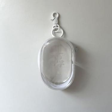 Imagem de Bolsa de armazenamento transparente durável caixa organizadora redonda para viagem ao ar livre cabo de dados caixa de armazenamento, Branco