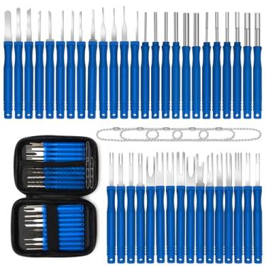 Imagem de Anglecai Kit de ferramentas de remoção de terminal de 41+5 peças, kit de ejetor de terminal para kit de ferramentas de remoção de pinos elétricos para kit de ferramentas de remoção de pinos de