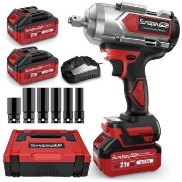Imagem de Chave de impacto sem fio SundpeyPro 1300Nm de alto torque 21V