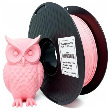 Imagem de Filamento de Impressora 3D PLA Rosa 1.75mm 1KG Cor Brilhante Textura Macia Masterprint Filamento 3D