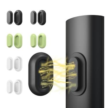 Imagem de Vaszu Suporte magnético de controle remoto autoadesivo para parede, pacote com 6, organizador de silicone atualizado, suporte de parede para TV, ventilador e controle remoto de ar condicionado