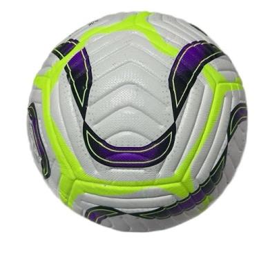 Imagem de Bola de futebol de qualidade da Copa do Mundo Tamanho 5 Bola de fósforo colada termicamente com costura sem costura - Peso oficial - Couro PU de grau profissional de longa duração - Pelota de Futbol