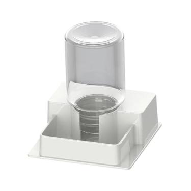 Imagem de MFMEXUL Alimentador Automático para Répteis, Bebedouro, Estação de Alimentação Fácil de Limpar, Dispensador de água para Sapos, Tartarugas E Outros Répteis, Branco