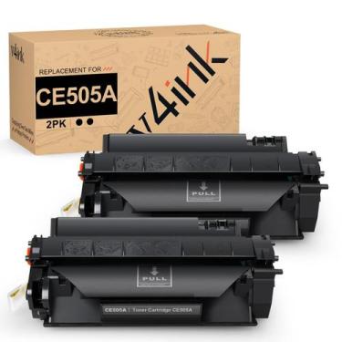 Imagem de Cartucho de toner v4ink CE505A compatível com HP 05A preto 2PK