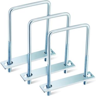 Imagem de Parafusos quadrados em U Dunzy Zincado em Aço Carbono 3/8"x4"x7"