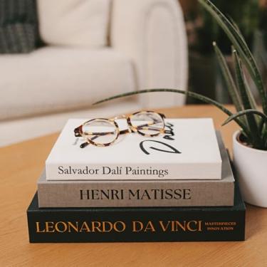 Imagem de Elegant Linen Set of 3 Decorative Books for Home Decor Hardcovers Aesthetic Minimalist Coffee Table Decor Living Room Faux/Fake Book Boxes for Modern Entryway Table Bookshelf Mantle Decoration Storage