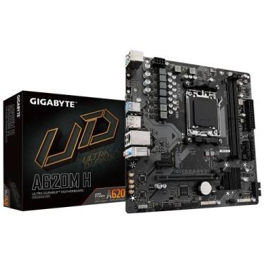 Imagem de Placa Mãe Gigabyte A620M H AM5 2xDDR5 Chipset AMD A620 mATX