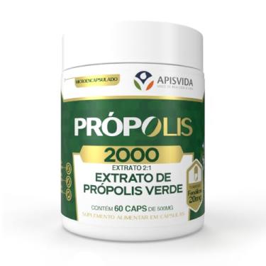Imagem de APISVIDA Própolis 2000 | 60 Cápsulas – 500mg Cada | Suplemento Alimentar de Extrato de Própolis em Cápsulas