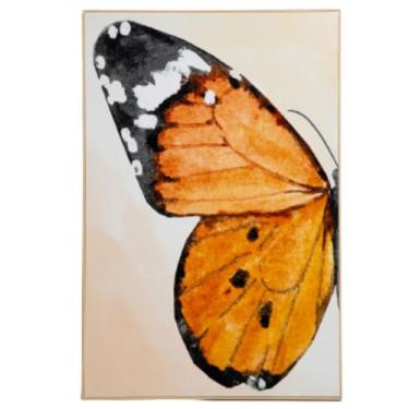 Imagem de Quadro Decorativo Borboleta Papillon 50x75 cm – Moldura Filete Tendência para Decoração Moderna