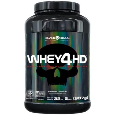 Imagem de Whey 4Hd Strawberry - 2 Lbs/907G, Black Skull