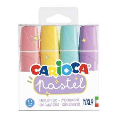 Imagem de Marcador de Texto Sortido 4 Und Pastel Carioca