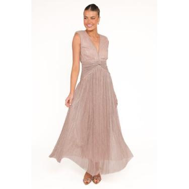 Imagem de Petal & Pup Vestido maxi feminino Cara, Ouro rosa, GG