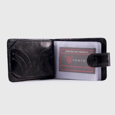 Imagem de Carteira Tom Hill Couro Legitimo Soft Botao Masculina 1202-Masculino
