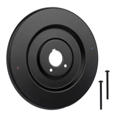 Imagem de Substituição de placa de escudo 16090 compatível com a coleção Moen Chateau, placa de cobertura de alça de chuveiro preta fosca para torneiras de banheira e chuveiro de uma manípula, com 2 parafusos