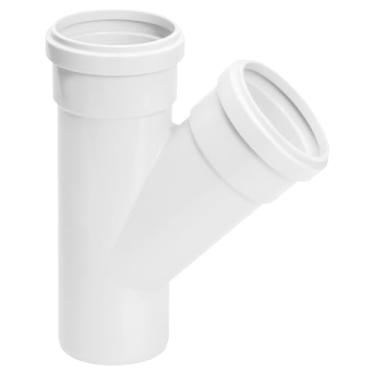 Imagem de Junção Simples para Esgoto, PVC Branco, DN40, Série Normal SN-1500 Pa, Sistema de Drenagem Predial (10un - DN75)