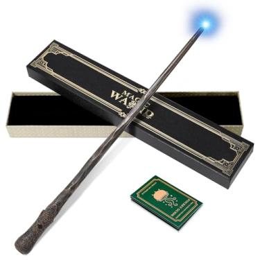 Imagem de CaptainWiz Light Up Magic Wizard Wand with White Lighting Rechargeable Illuminating Witch Sorcerer Wand for Kids Cosplay Collection, Resilience