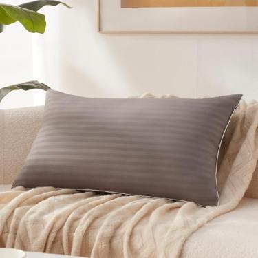 Imagem de Richtry Almofada de espuma viscoelástica 35 x 55 cm, enchimento de almofada lombar premium para almofada decorativa, sala de estar, sofá e sofá, 35 x 55 cm, cinza