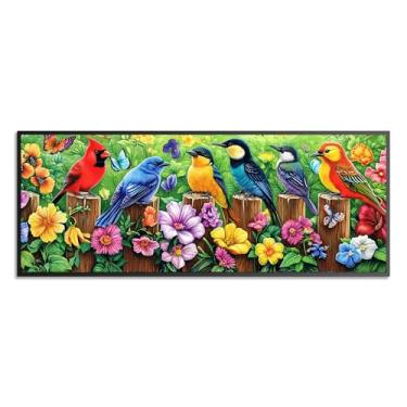 Imagem de Wergund Kits de arte de diamante grande DIY 5D para adultos, flor de arte de diamante de tamanho grande, bordado de strass de cristal, ponto cruz, arte, arte, lona, decoração de parede para casa