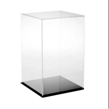 Imagem de Caixa Expositora em Acrílico Transparente- base cor preta (35x35x40)