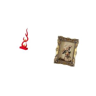 Imagem de Fenteer Estatueta de de Resina Abstrata, Escultura Moderna, Artesanato para Estante de Escritório, Moldura Decorativa Vintage, Ornamento para Decoração