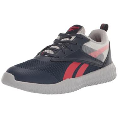 Imagem de Reebok Tênis infantil unissex Flexagon Energy 3.0 Cross Trainer, Vector azul marinho/cinza puro/vermelho vetor, 7 Little Kid