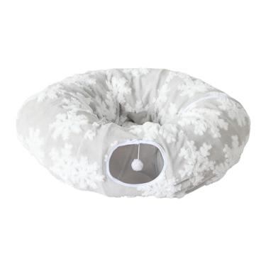 Imagem de Generic Túnel interativo para gatos, cama, caverna, esconderijo para animais de estimação, brinquedo ideal para cães pequenos, chinchilas e furões, Tecido Jacquard